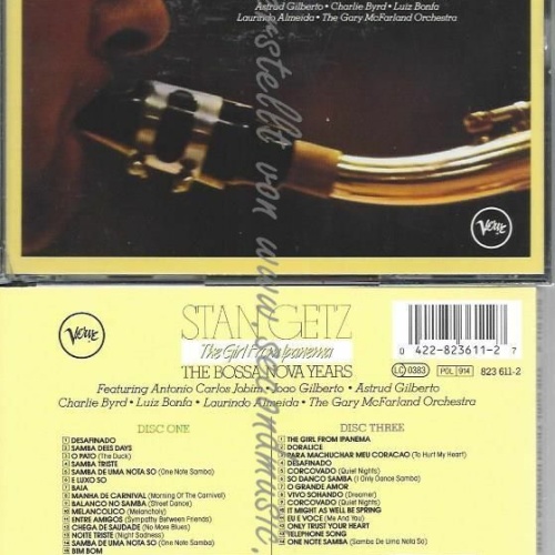 CD--STAN GETZ | --THE GIRL FROM IPANEMA - THE BOSSA NOVA YEARS