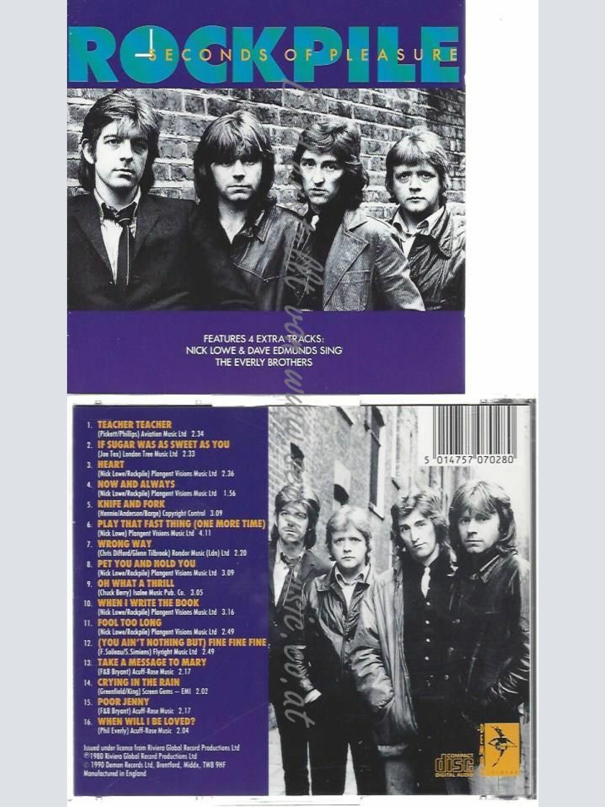 CD--ROCKPILE | --SECONDS OF PLEASURE