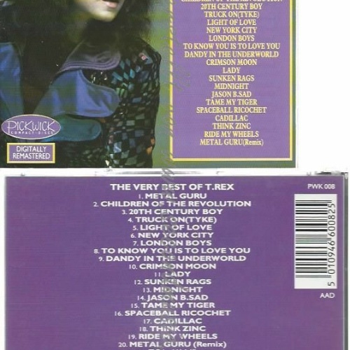 CD--MARC BOLAN & T REX--THE VERY BEST OF T.REX (PICKWICK)