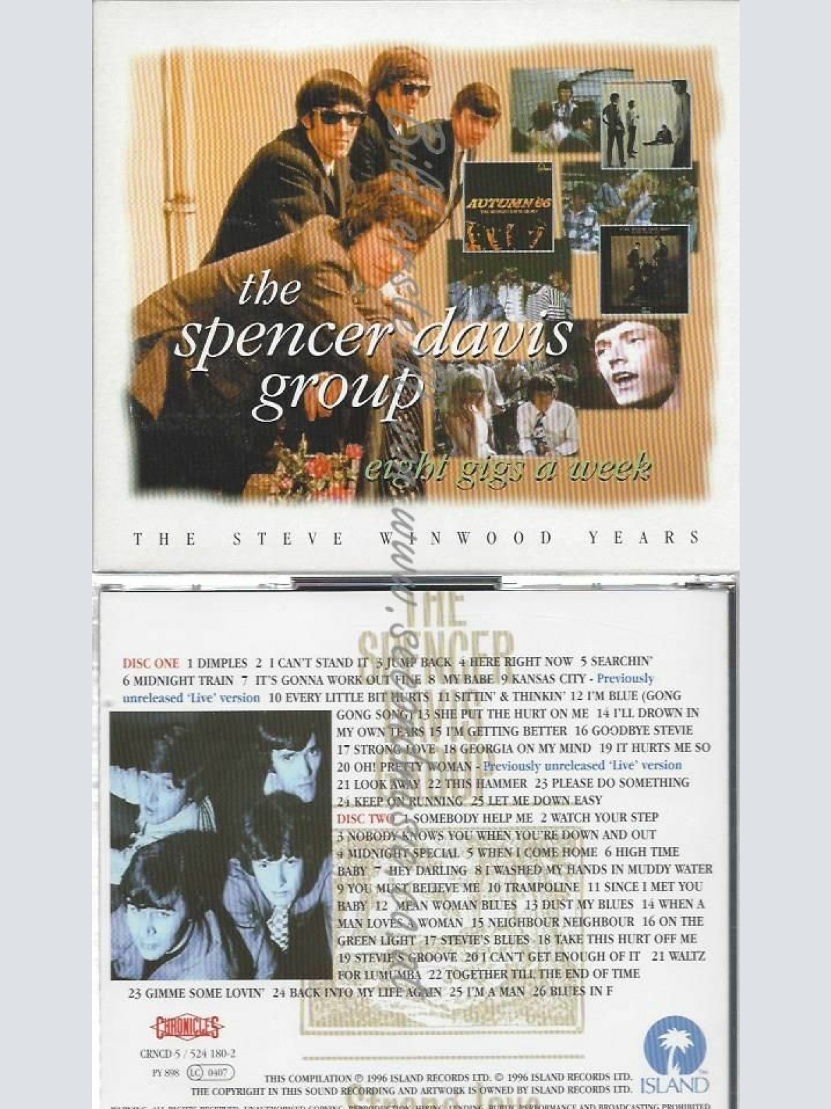 CD--SPENCER DAVIS GROUP | --8 GIGS A WEEK