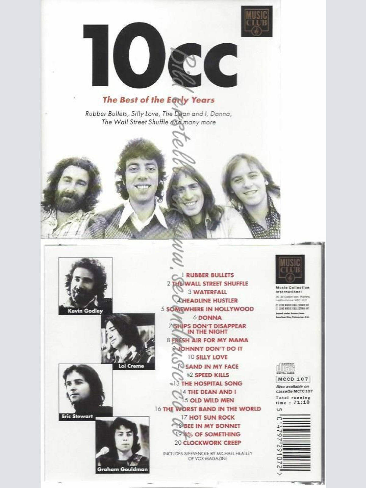 CD--10CC  --BEST OF THE EARLY YEARS