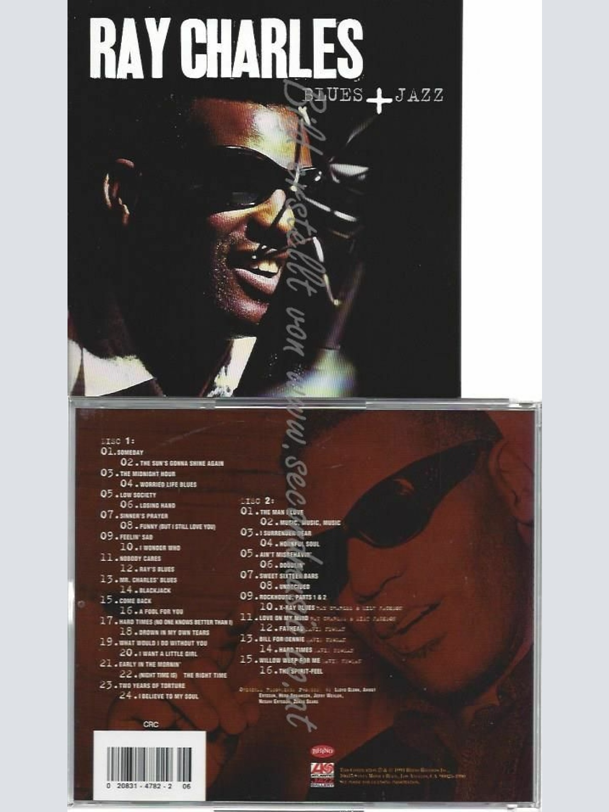 CD--RAY CHARLES--BLUES + JAZZ