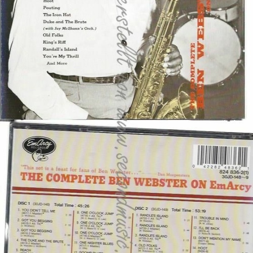 CD--  --THE COMPLETE BEN WEBSTER ON EMARCY (-),