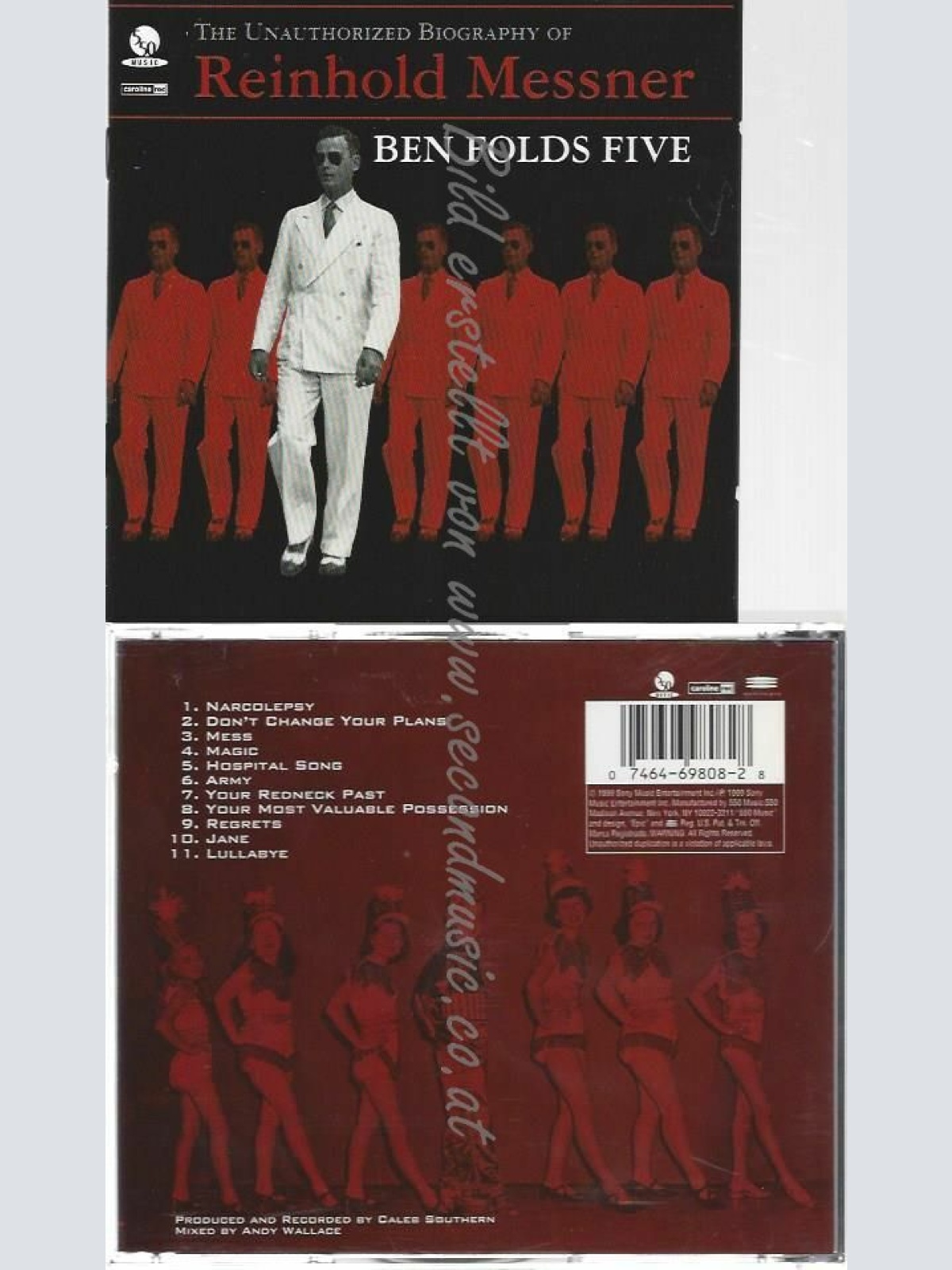 CD-- Ben Folds Five – The Unauthorized Biography Of Reinhold Messner