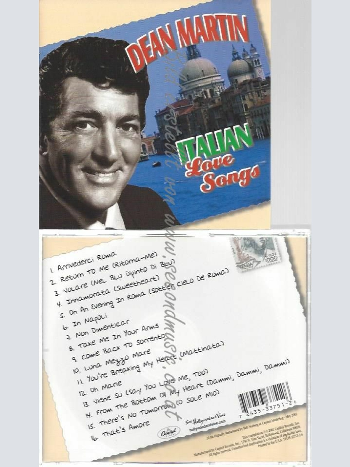 CD--DEAN MARTIN | --ITALIAN LOVE SONGS