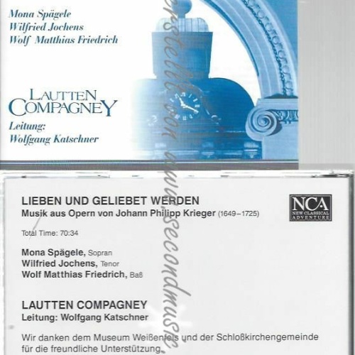 CD--JOHANN PHILIPP KRIEGER--LIEBEN UND GELIEBET WERDEN