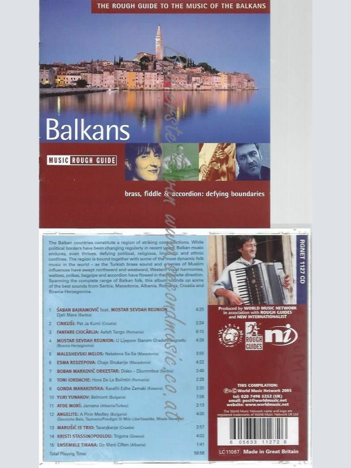 CD--VARIOUS ARTISTS | --ROUGH GUIDE - BALKANS