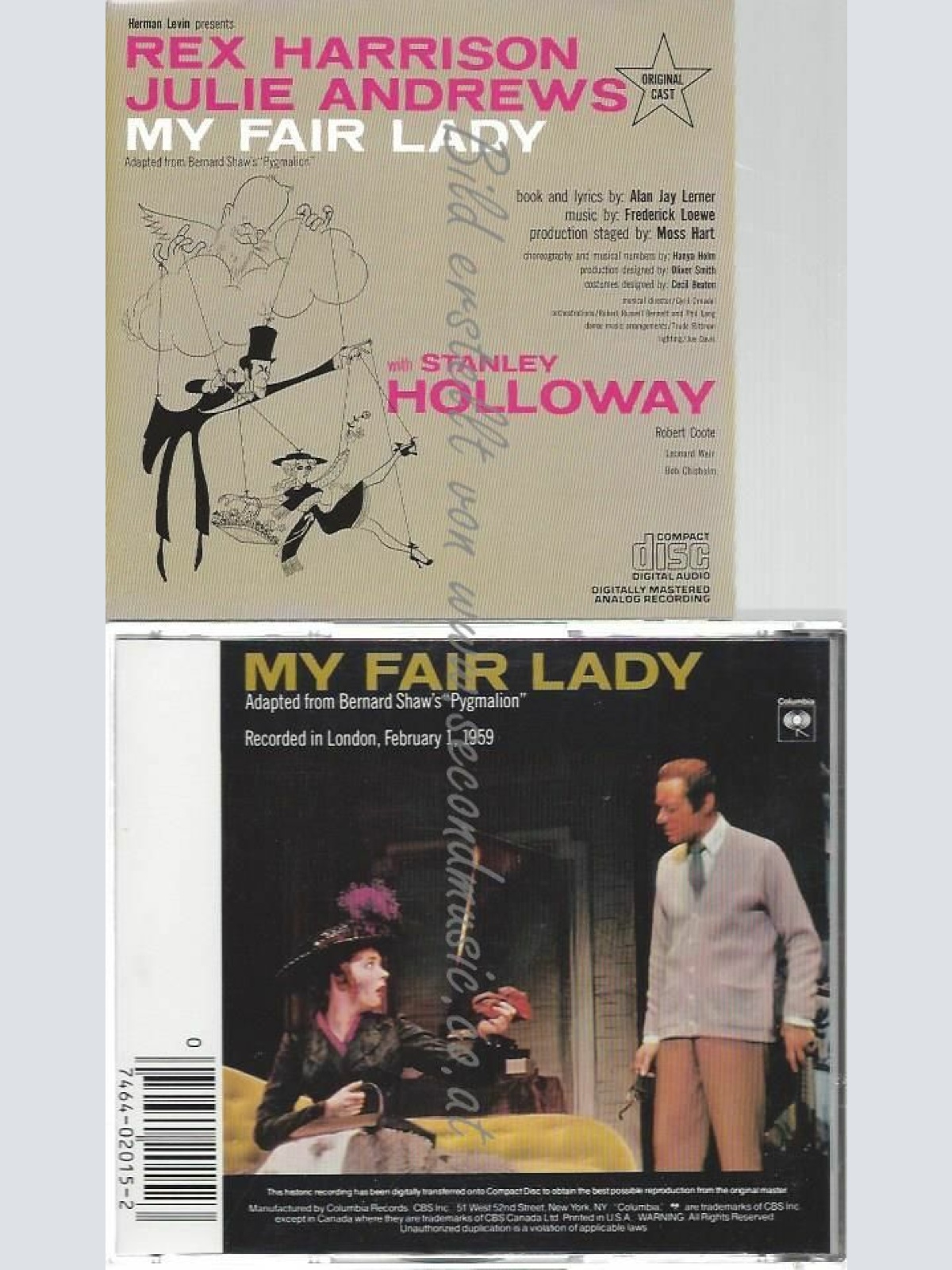 CD--MY FAIR LADY (RELATED RECORDINGS) | --ORIGINAL CAST