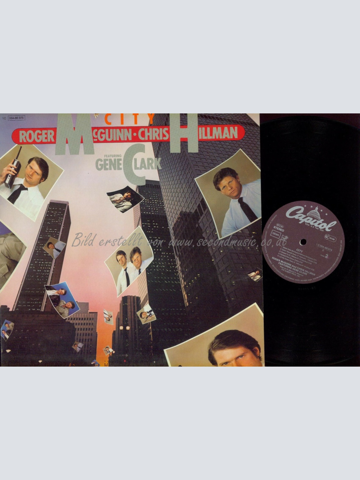 LP --Roger McGuinn & Chris Hillman Featuring Gene Clark  City