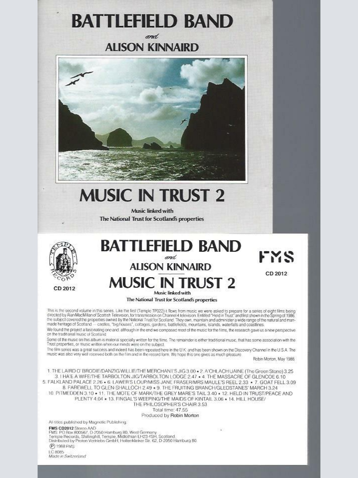 CD- - Battlefield Band & Alison Kinnaird Music in trust 2