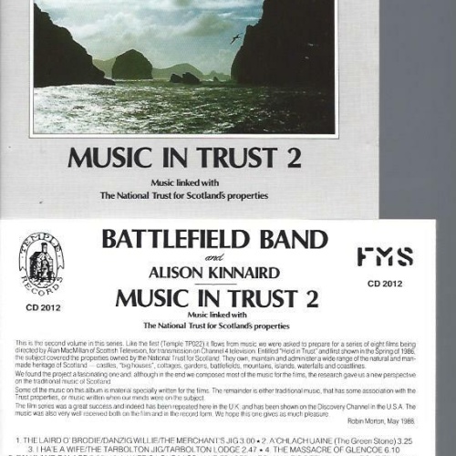 CD- - Battlefield Band & Alison Kinnaird Music in trust 2
