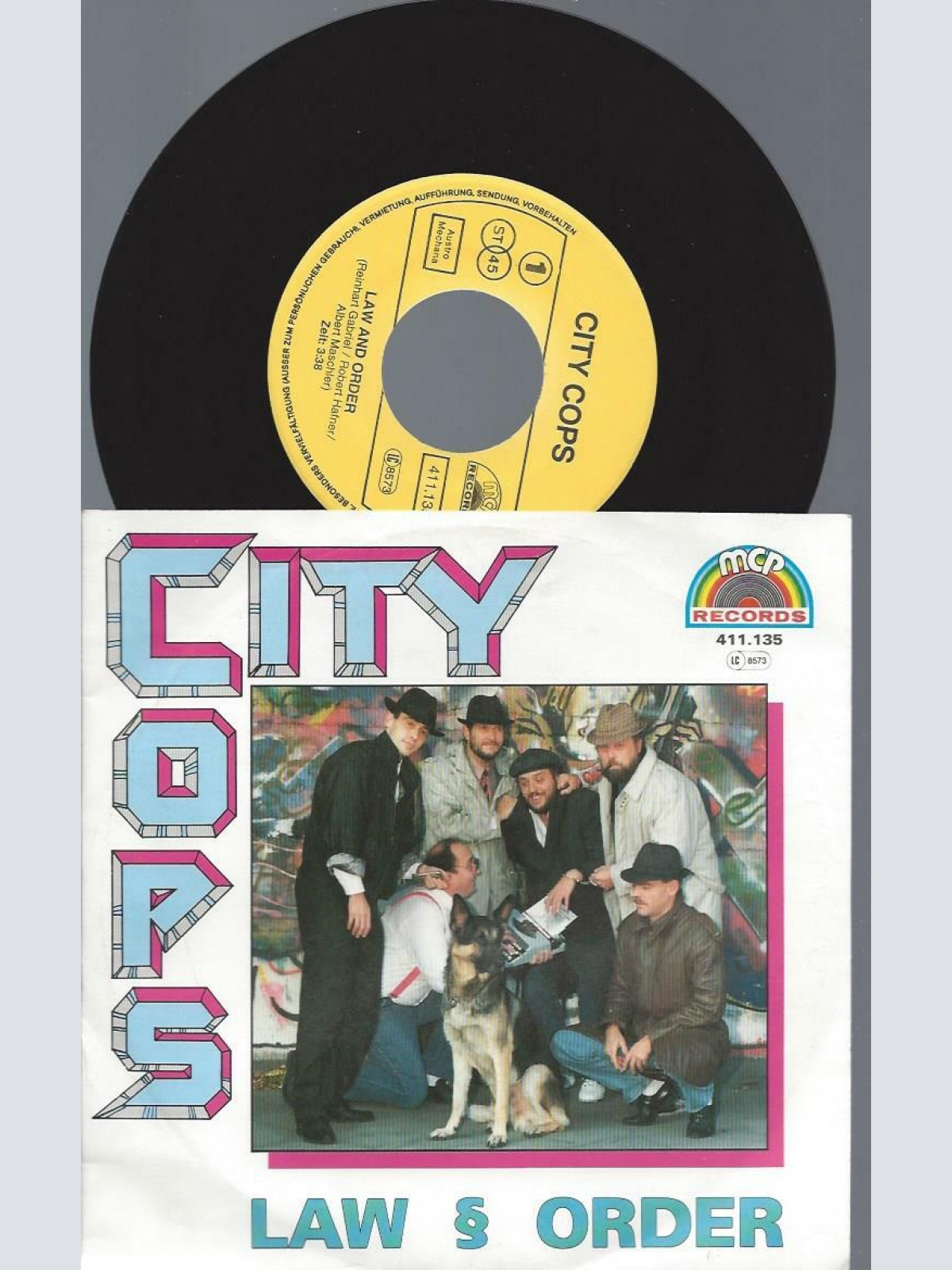 7"   City Cops – Law § Order / mit Autogrammen
