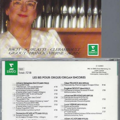 CD- Marie Claire Alain Les Bis Pour Orgue