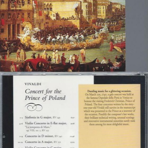 CD-  Vivaldi Concert for the Prince of Poland Andrew Manze