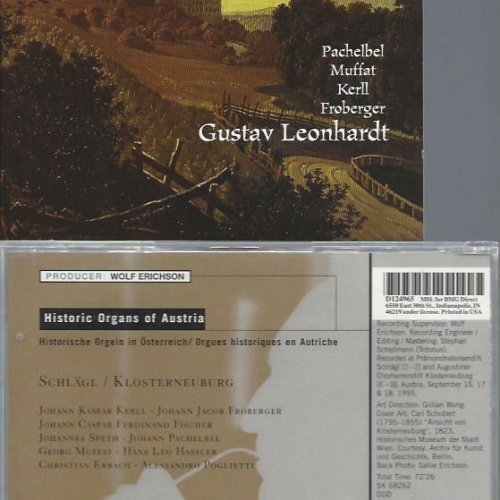 CD- Gustav Leonhardt Historic Organs of Austria