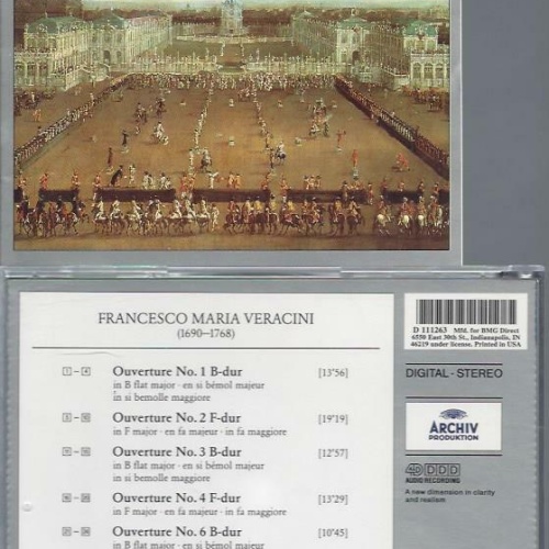 CD- Francesco Maria Veracini 5 Ouvertures