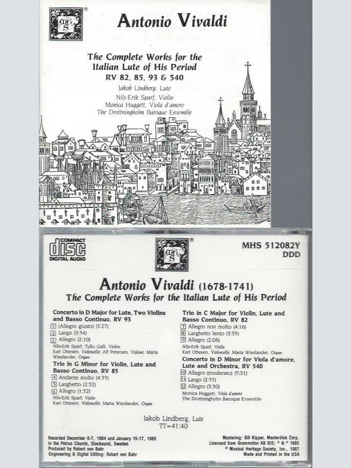 CD- Antonio Vivaldi The complete Works for the italian Lute