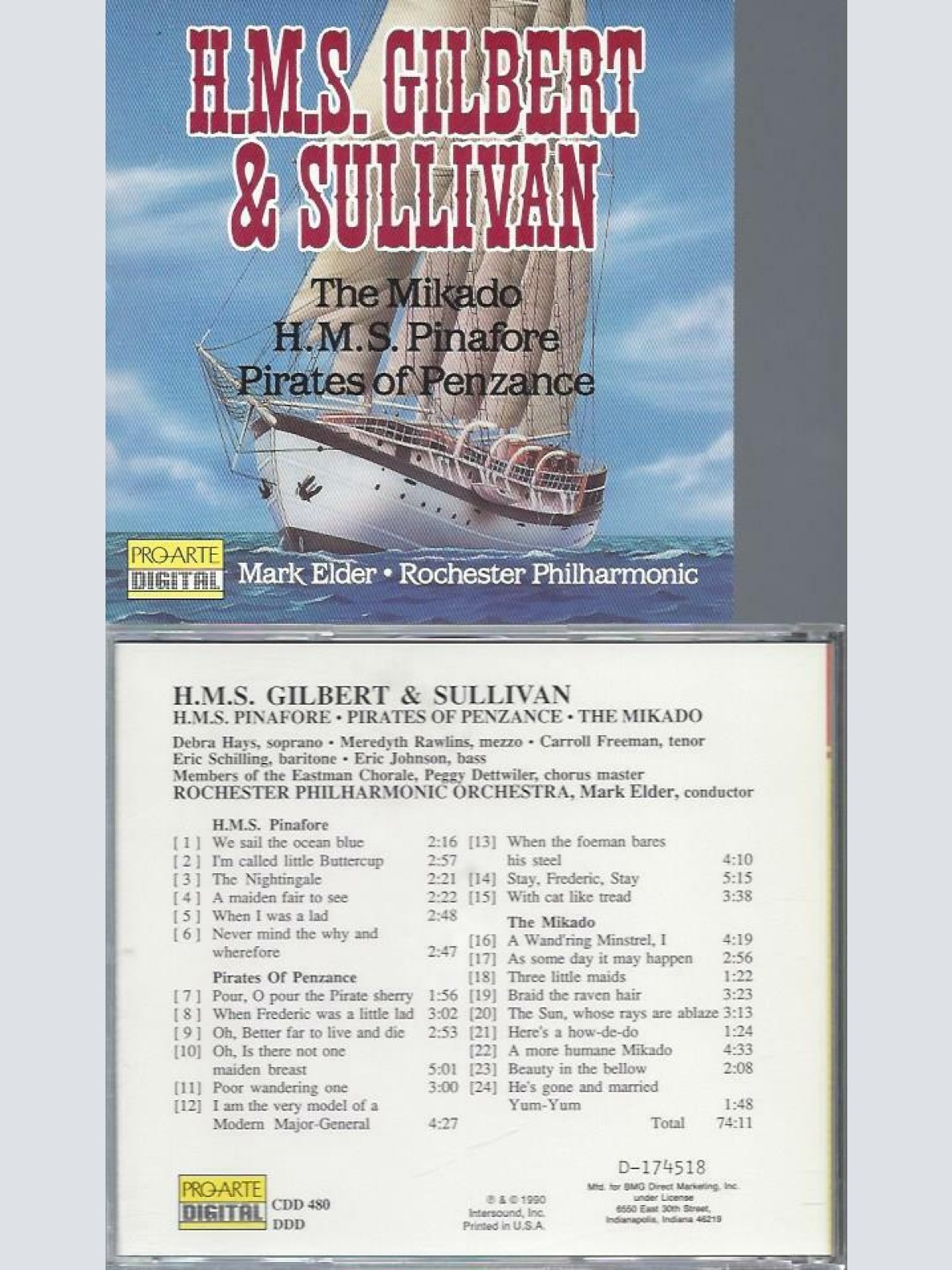 CD-  H M S Gilbert & Sullivan The Mikado