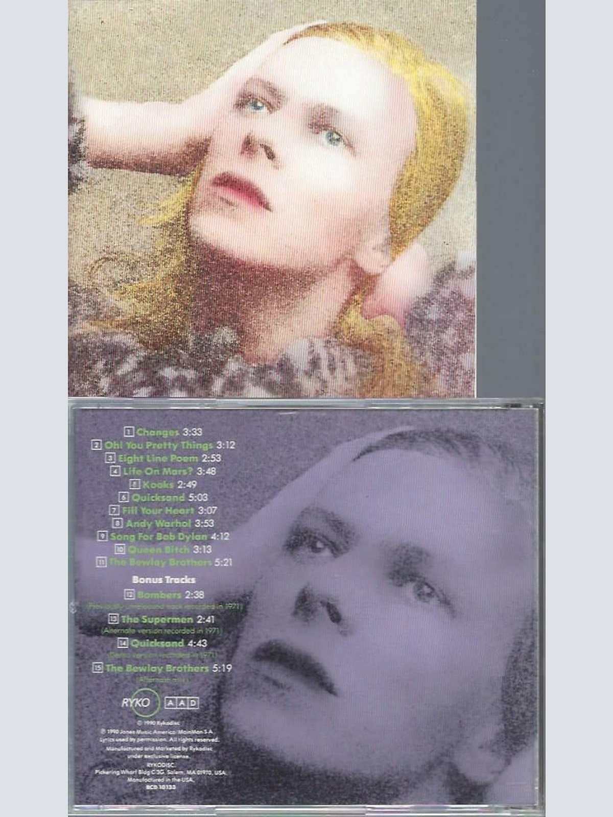 CD--David Bowie Hunky Dory RCD 10133