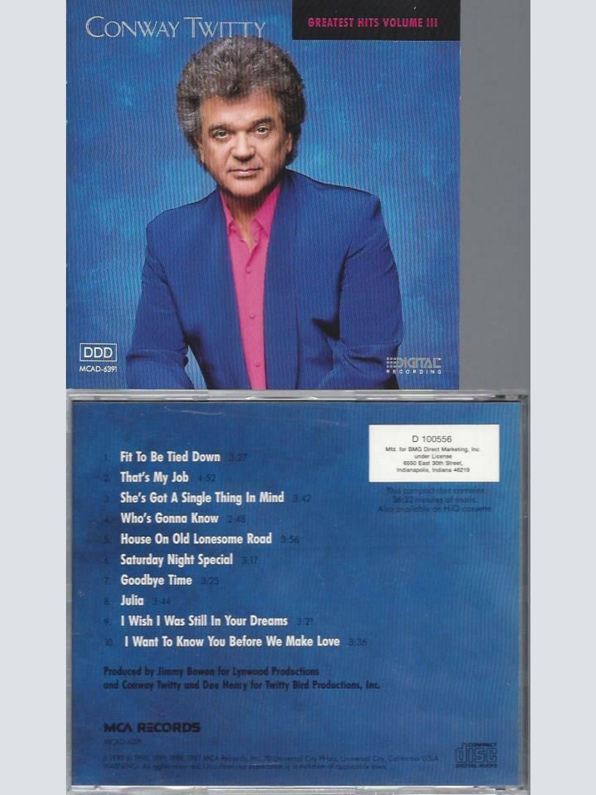 CD  --  Conway Twitty  Greatest Hits Volume III