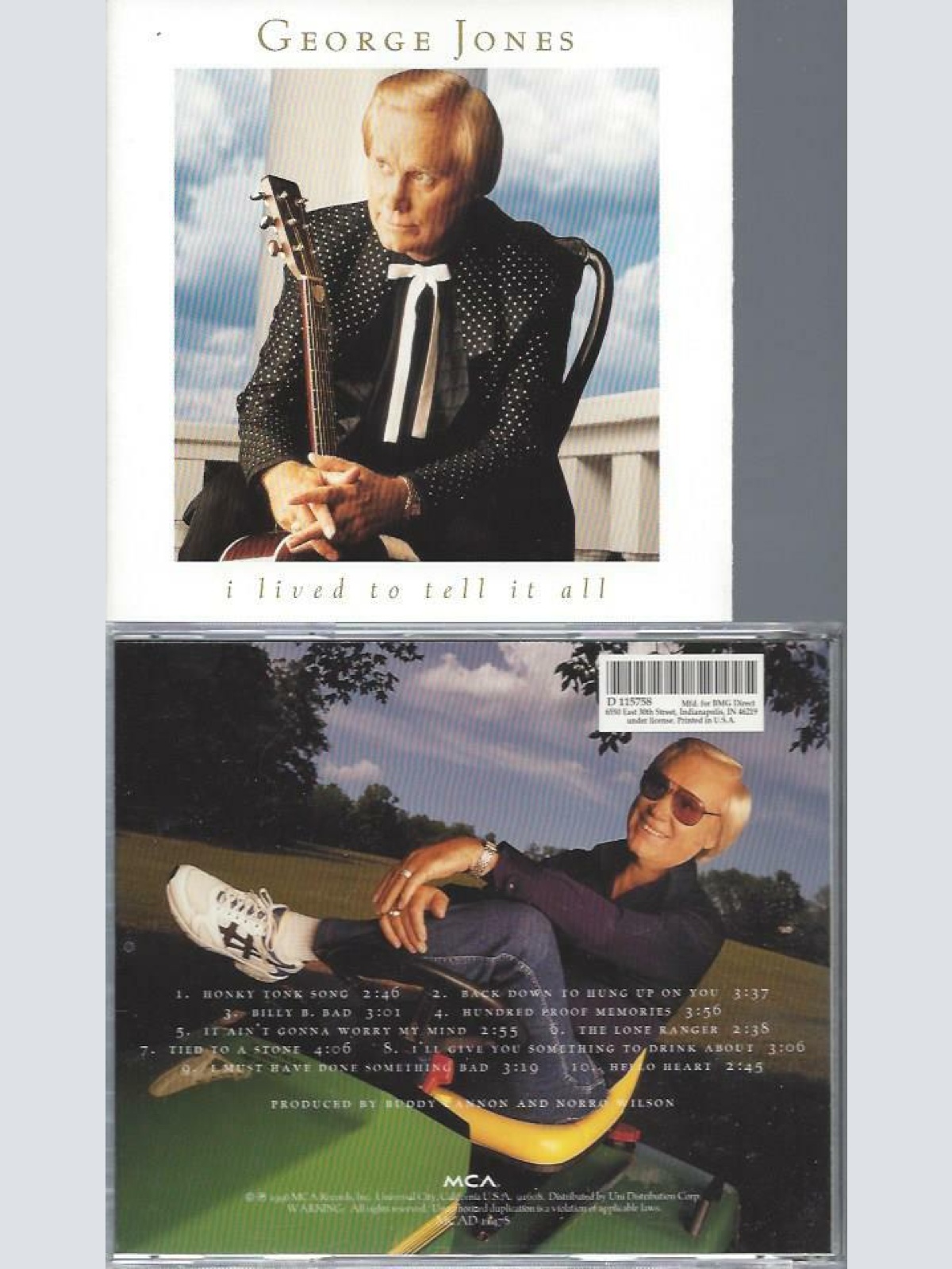 CD  -- George Jones   I Lived To Tell It All// USA