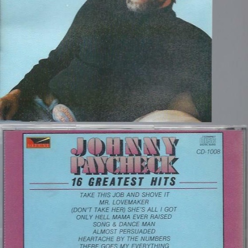 CD -- Johnny Paycheck  16 Greatest Hits  // US