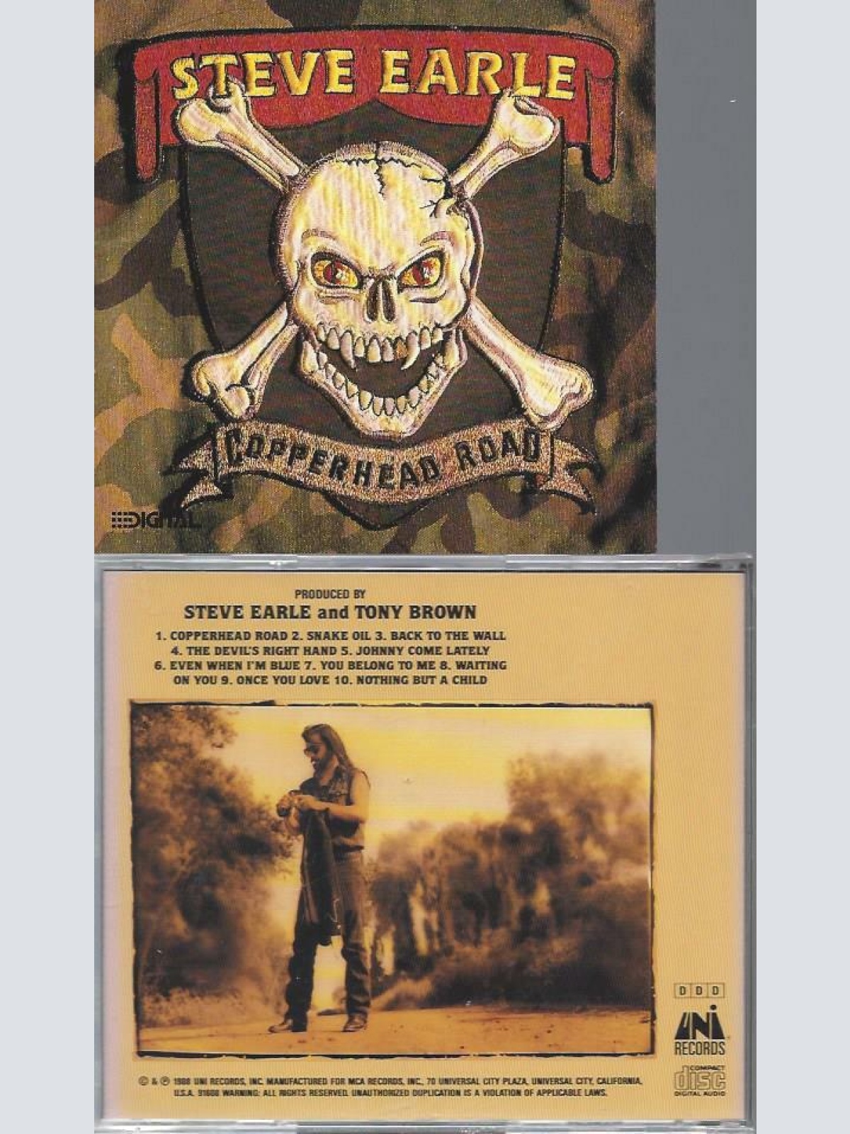 CD --  Steve Earle  Copperhead Road   // US