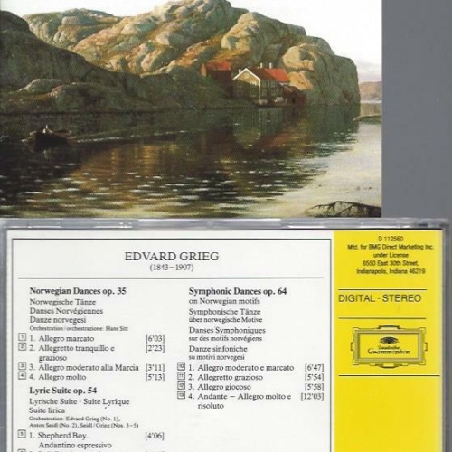 CD -Grieg  Gothenburg Symphony Orchestra Symphonische Tänze