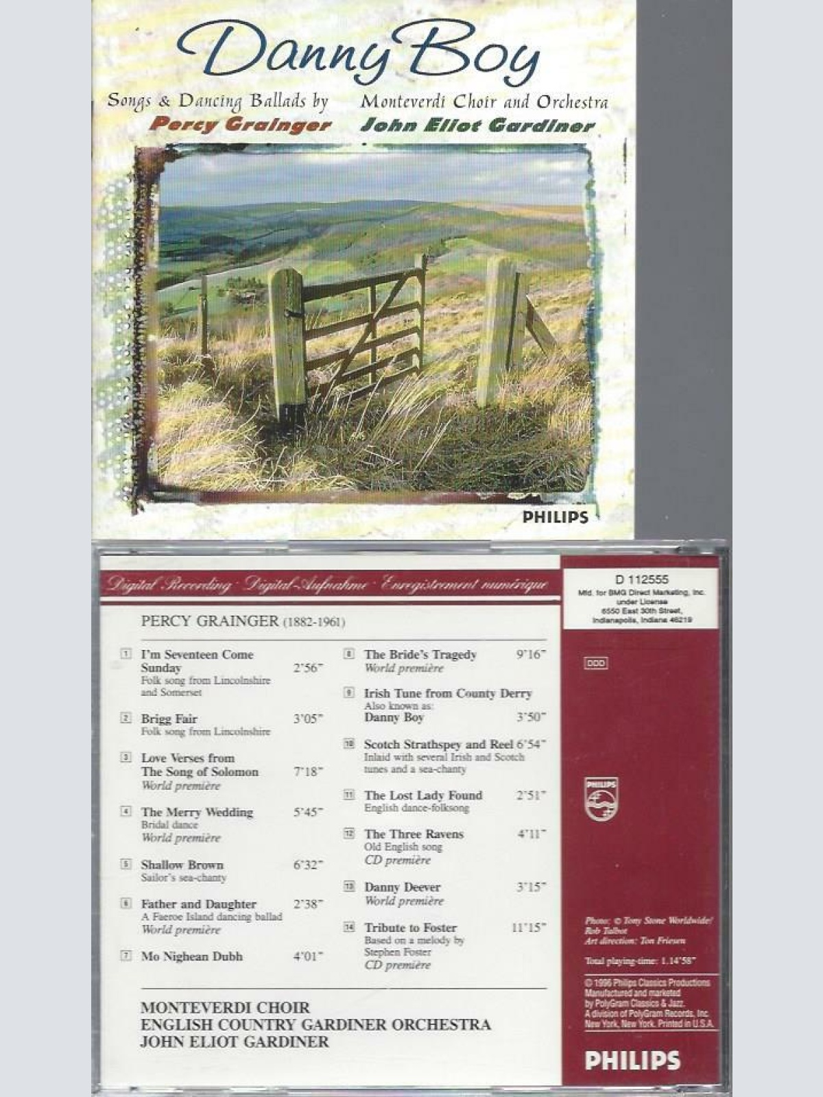 CD - Danny Boy The Music of Percy Grainger