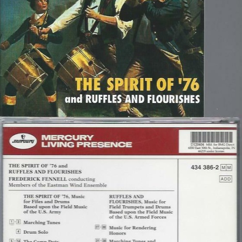 CD - Eastman Wind Ensemble  The Spirt Of '76 Ruffles And Flourishes