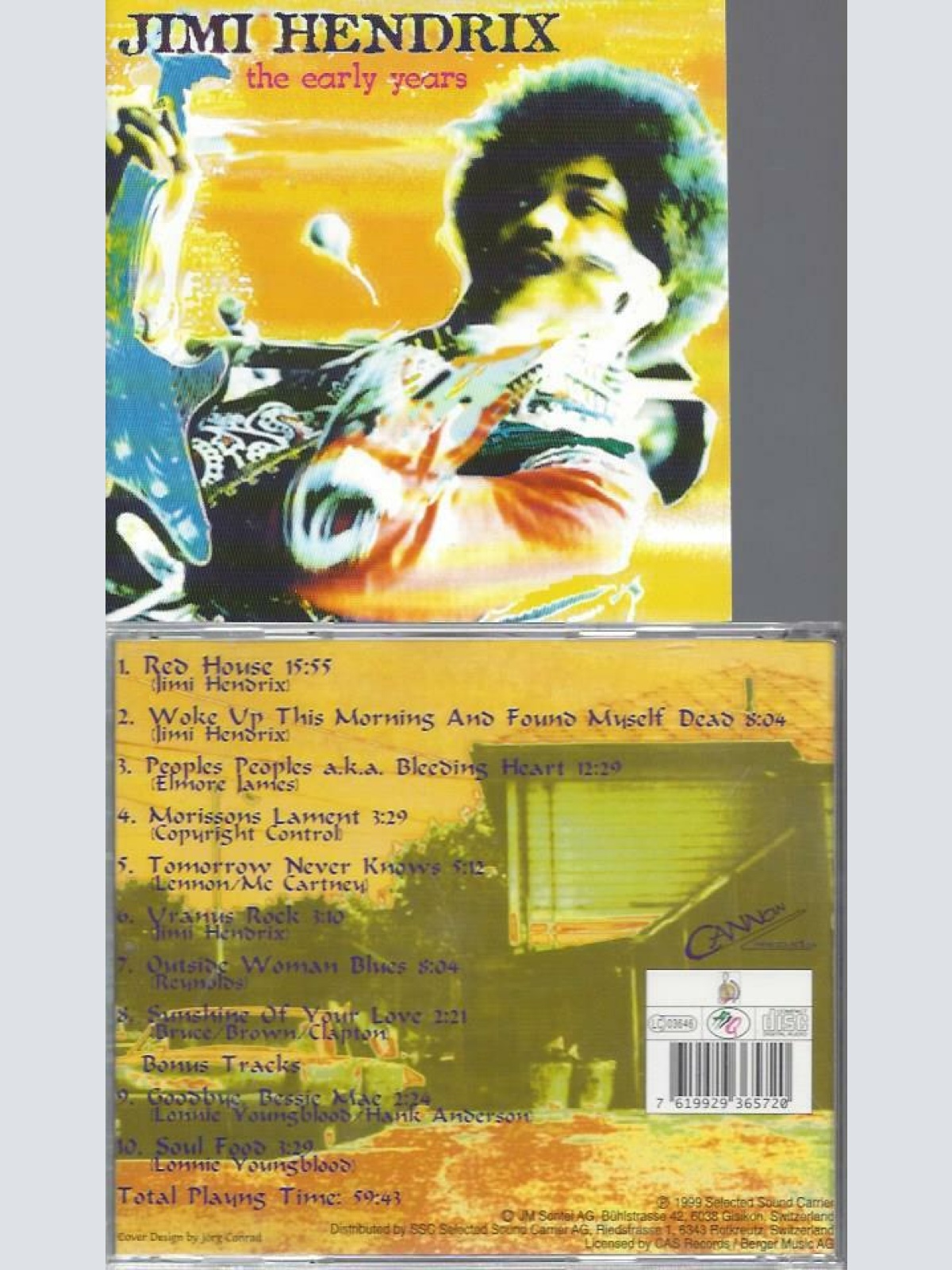 CD - Jimi Hendrix  The Early Years