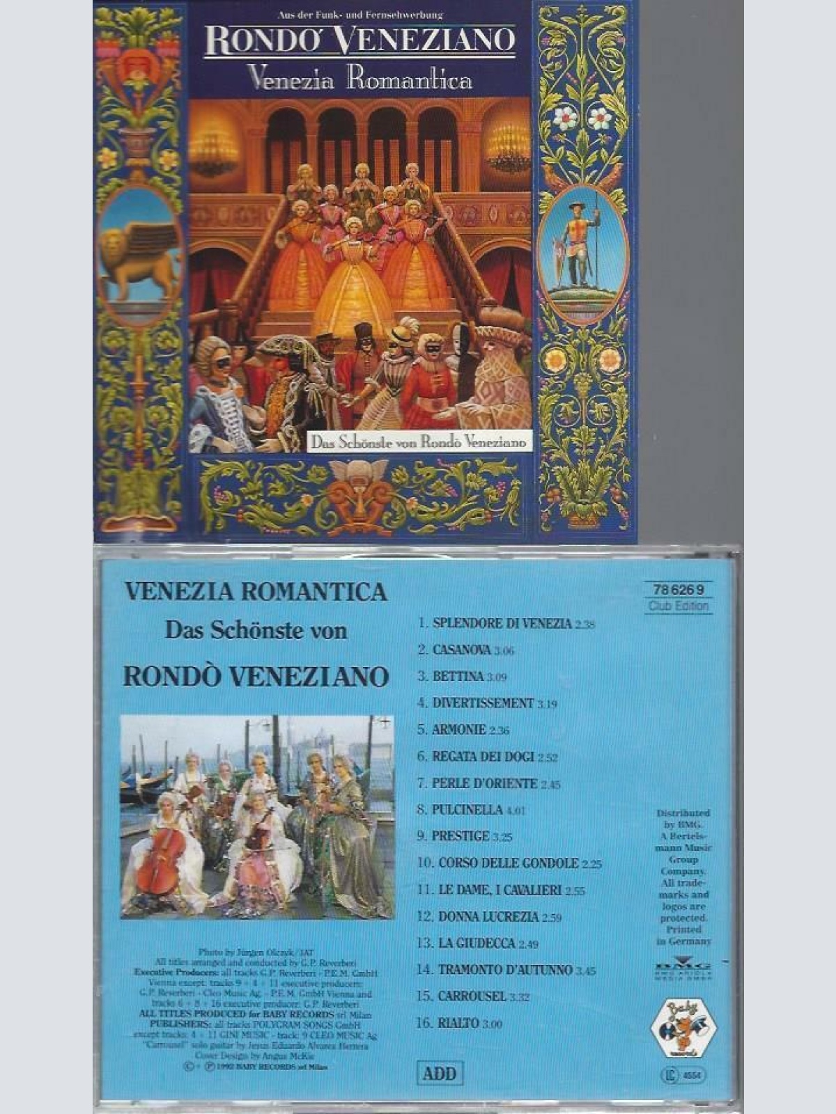 CD -- Rondo' Veneziano – Venezia Romantica