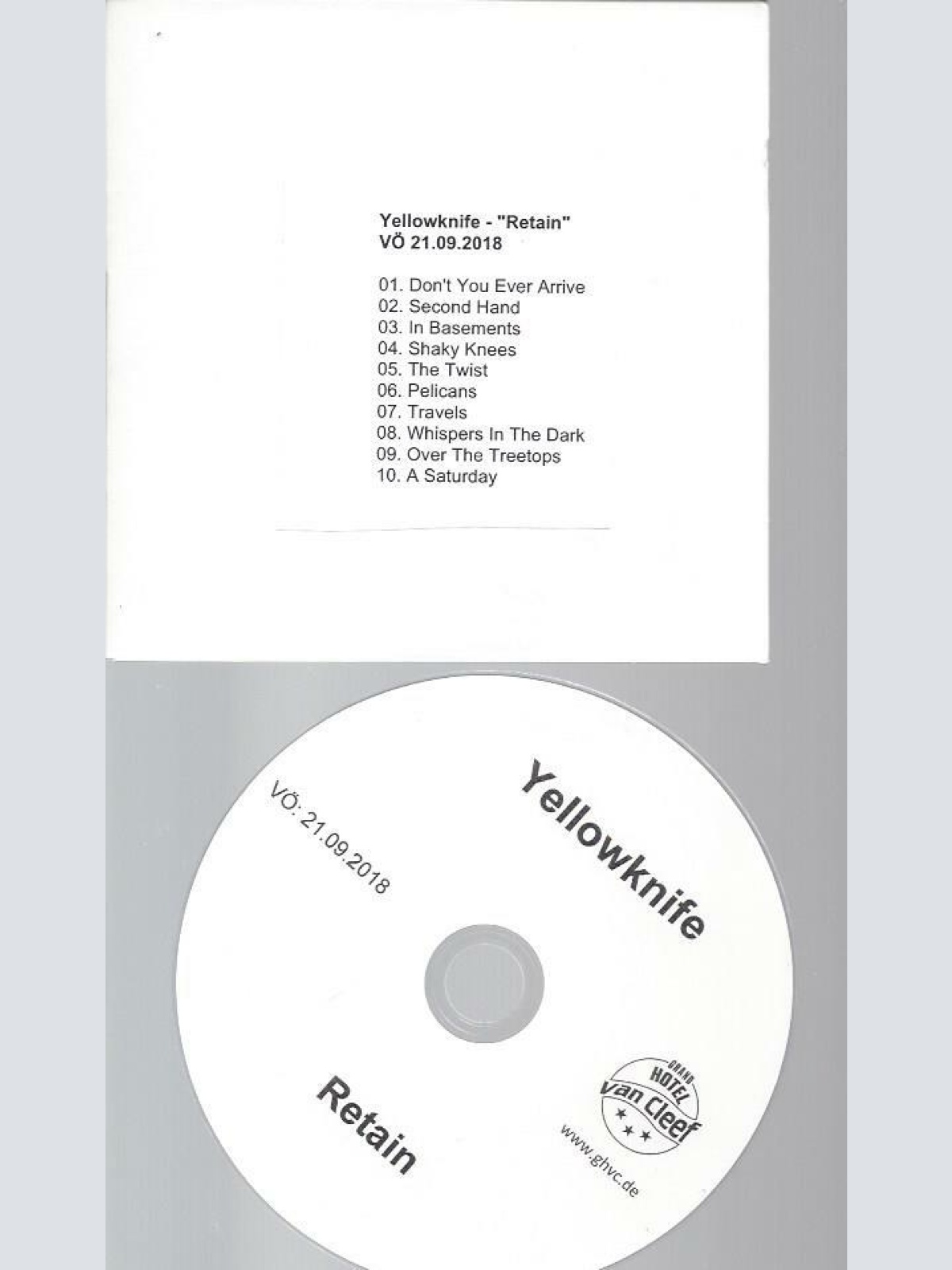 CD --  Yellowknife  – Retain  / Promo