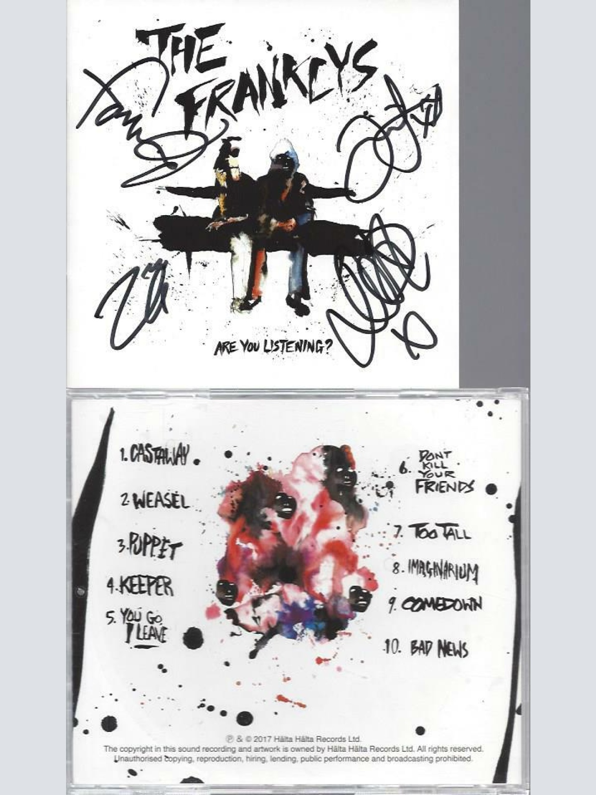 CD --  The Franklys – Are You Listening  // signed