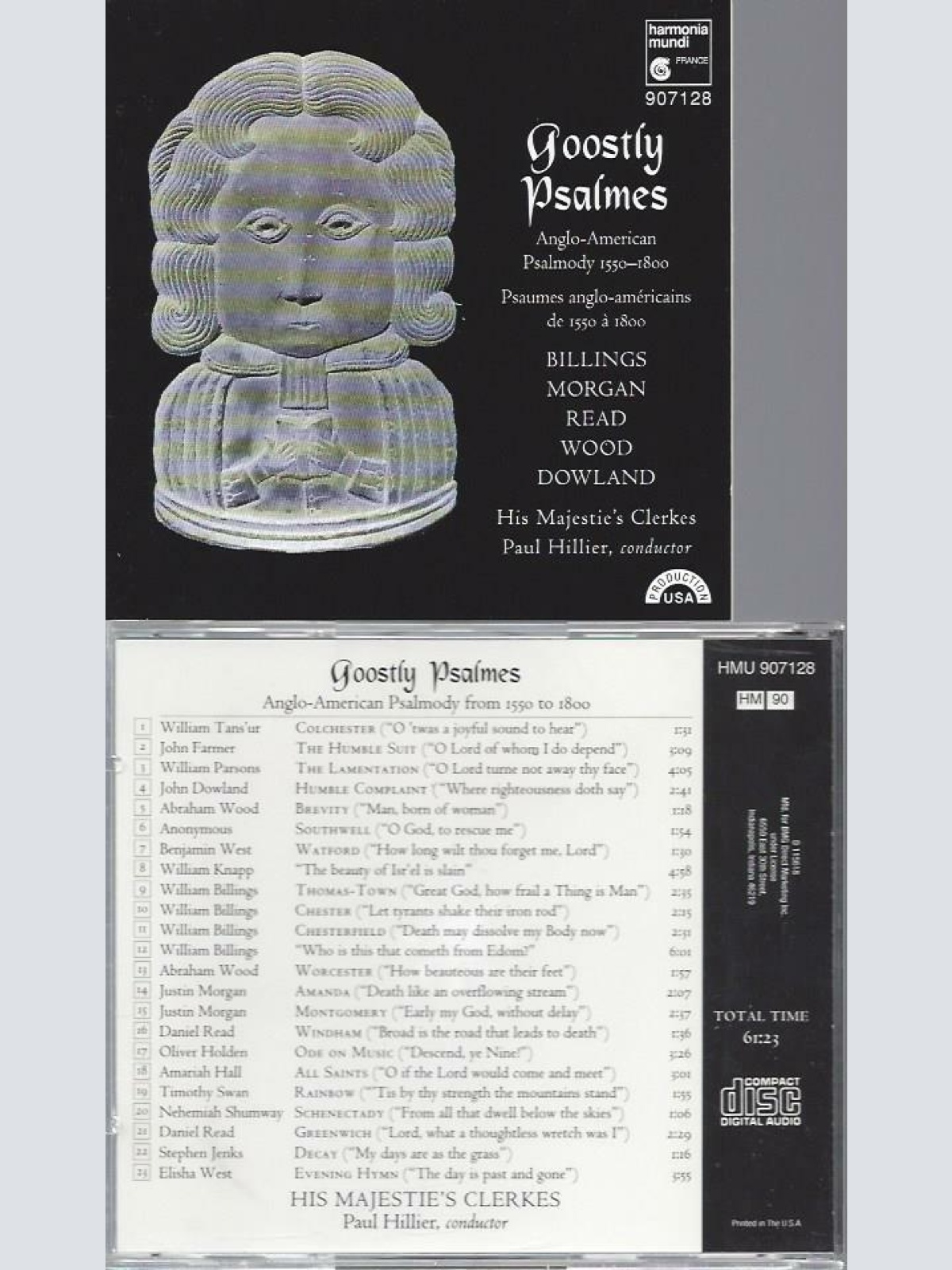 CD -Goostly Psalms His Majestie's Clerkes Paul Hillier