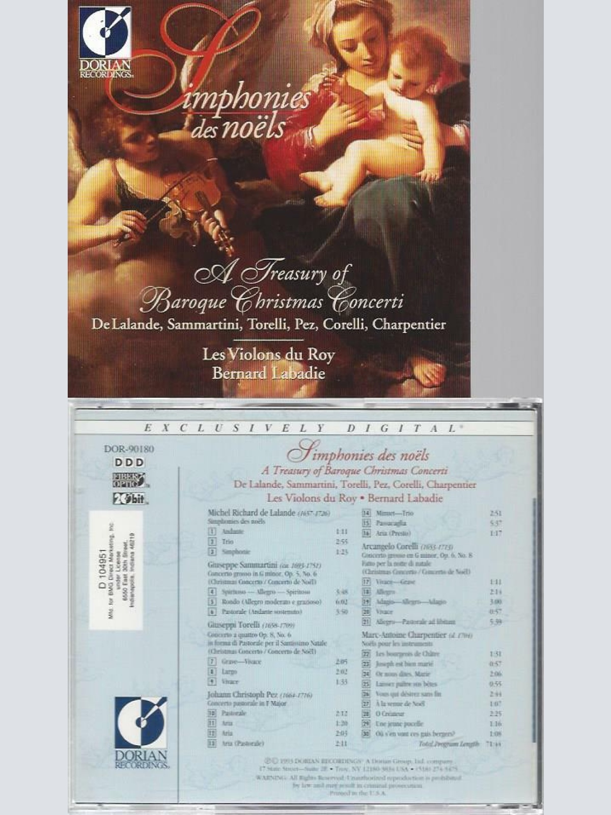 CD --Simphonies Des Noels Les Violins Du Roy Labadie