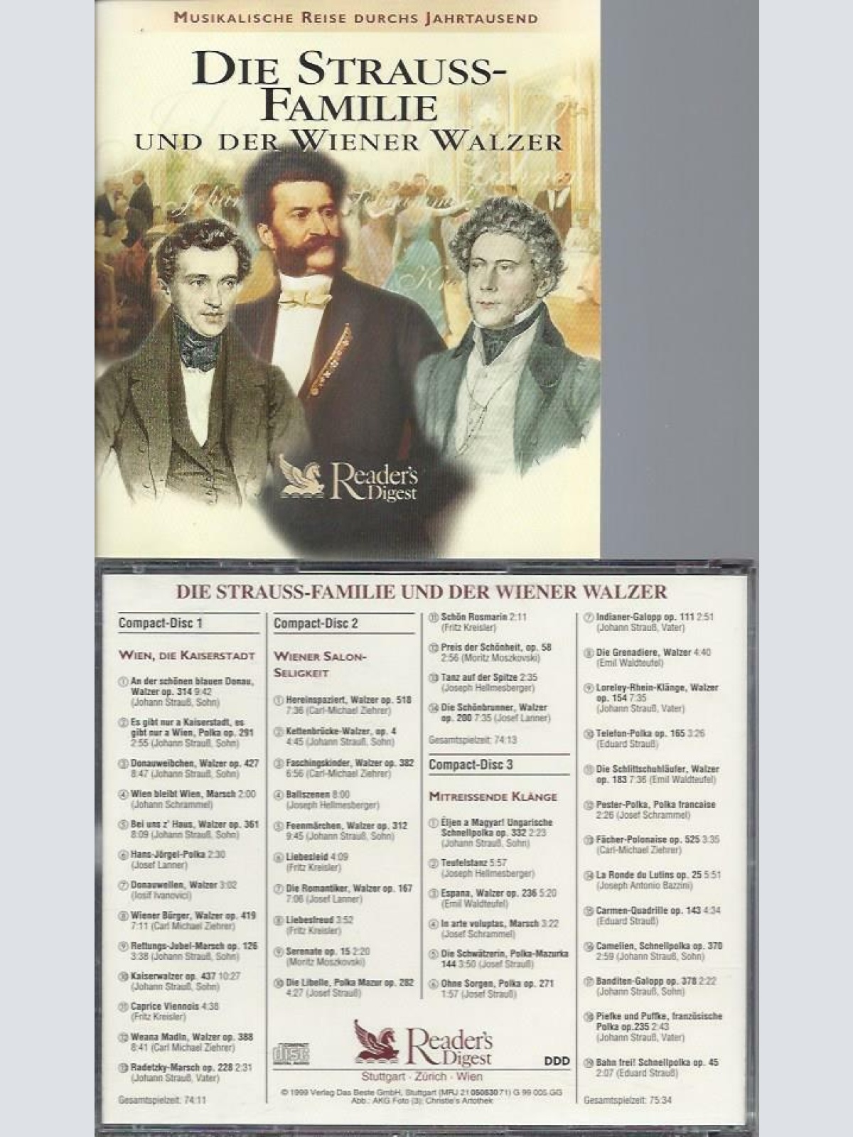 CD -Readers Digest Die Strauss Familie