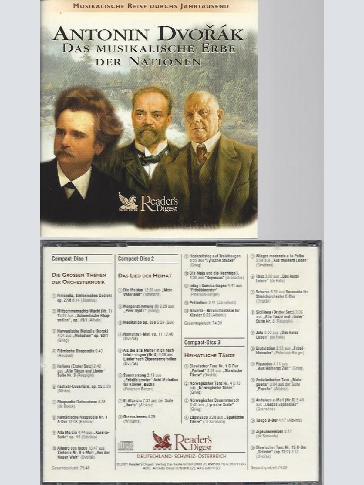CD -Readers Digest Antonin Dvorak Das Musikalische Erbe Der Nation