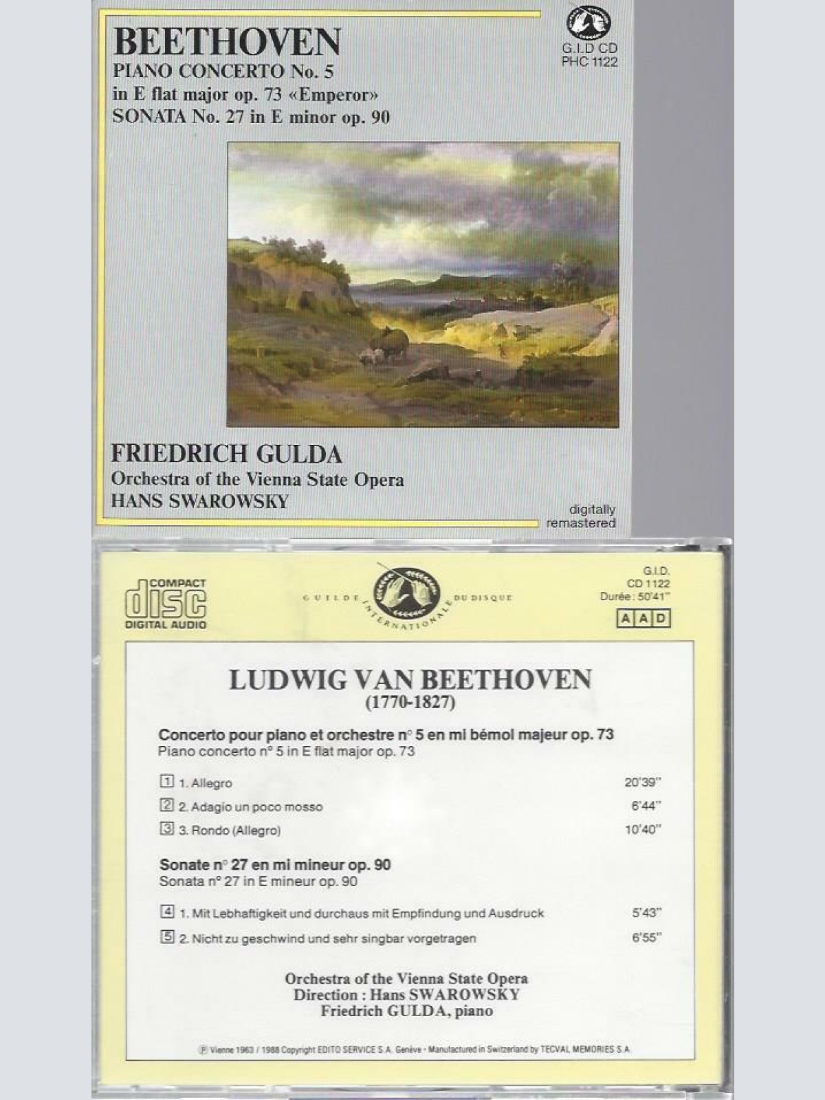 CD -Beethoven Friedrich Gulda Piano Concerto No 5