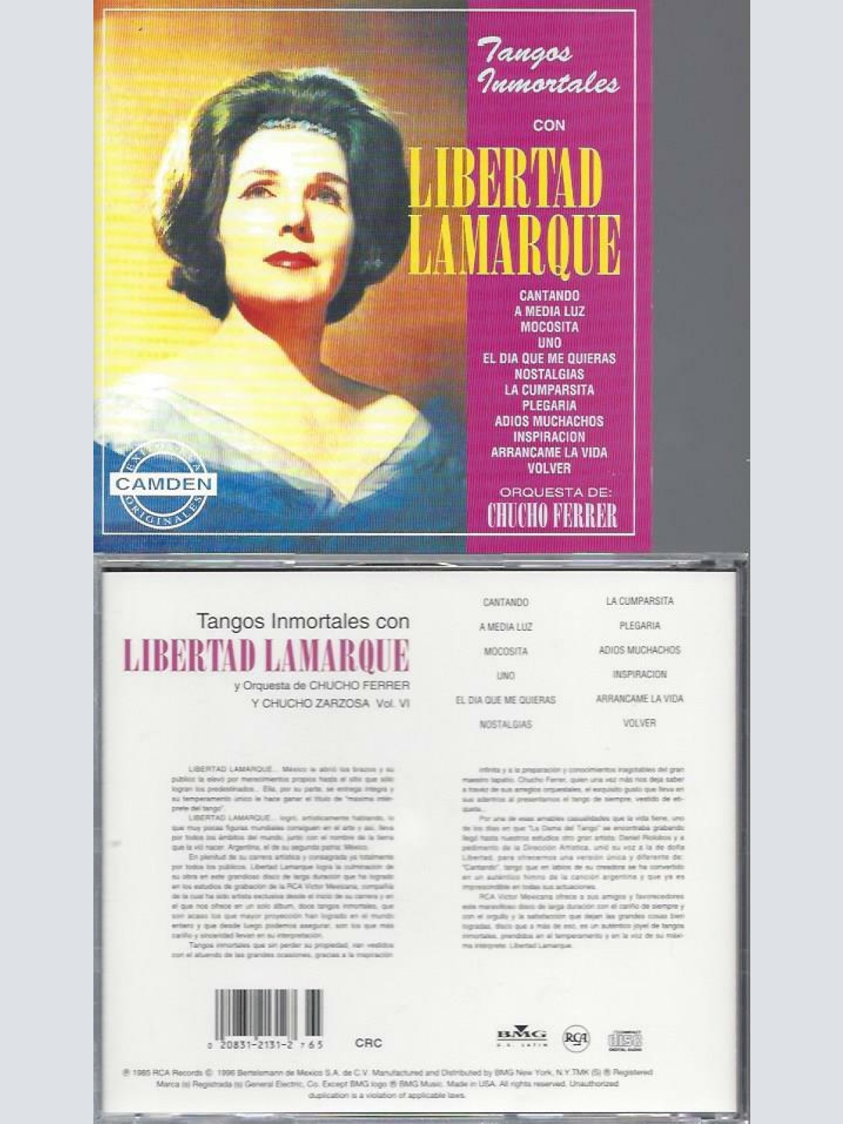 CD -Libertad Lamarque Tangos Inmortales
