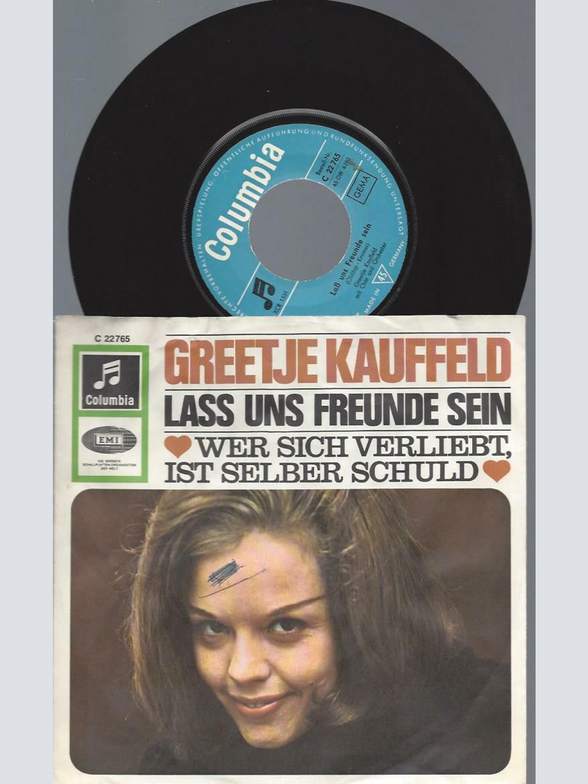 7"   Greetje Kauffeld – Lass Uns Freunde Sein