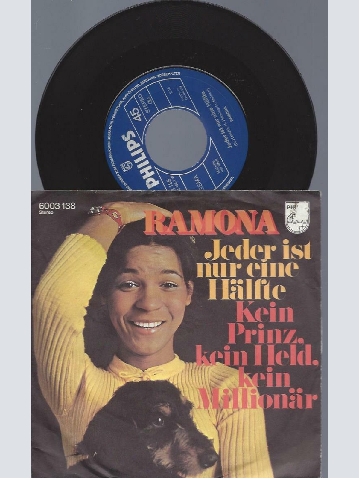 7"   Ramona – Jeder Ist Nur Eine Hälfte