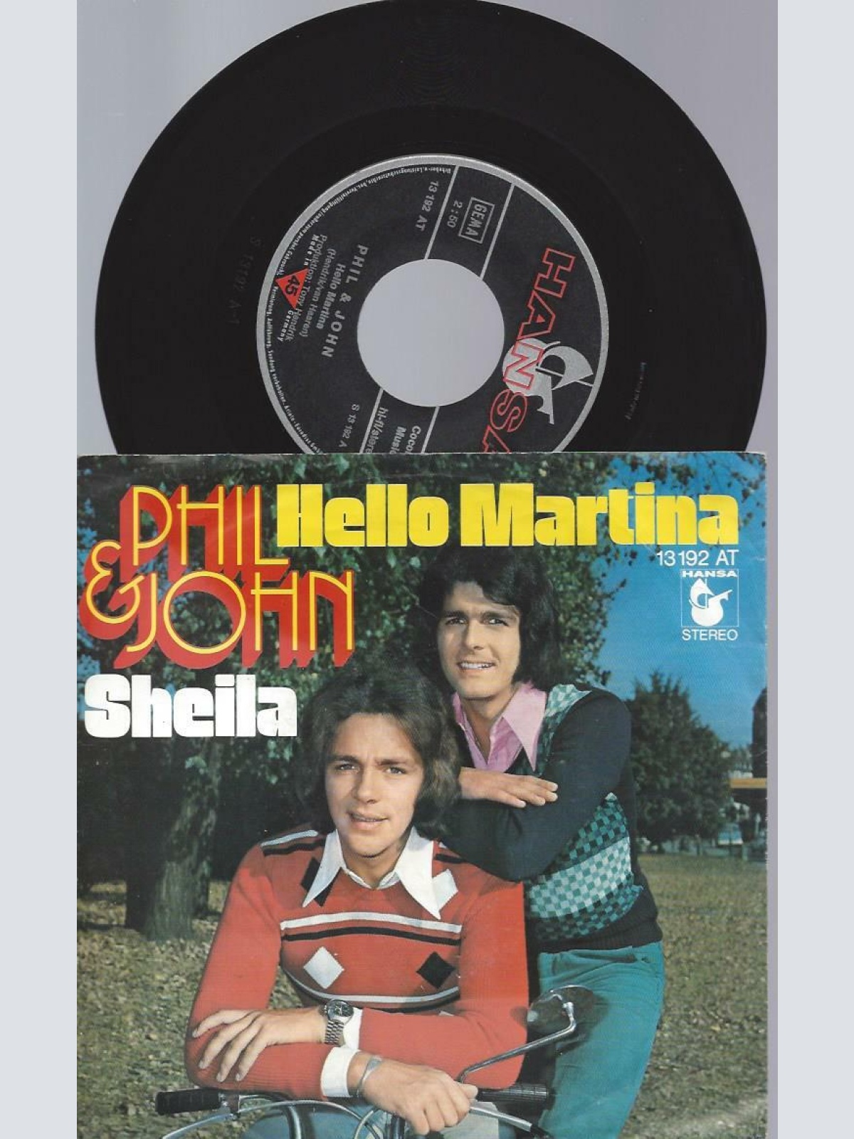 7"     Phil & John  Hello Martina
