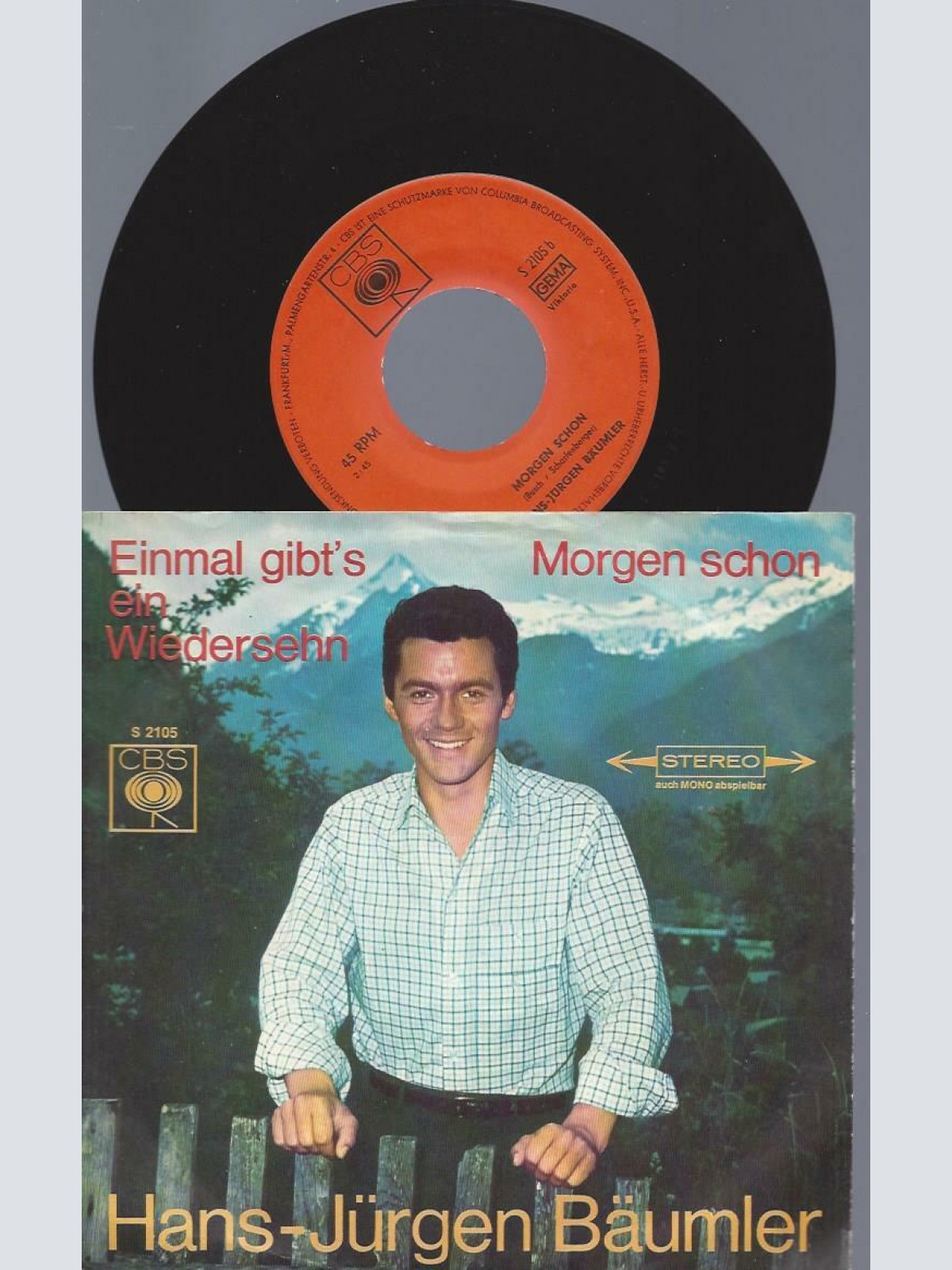 7"     Hans-Jürgen Bäumler  Einmal Gibt's Ein Wiedersehen