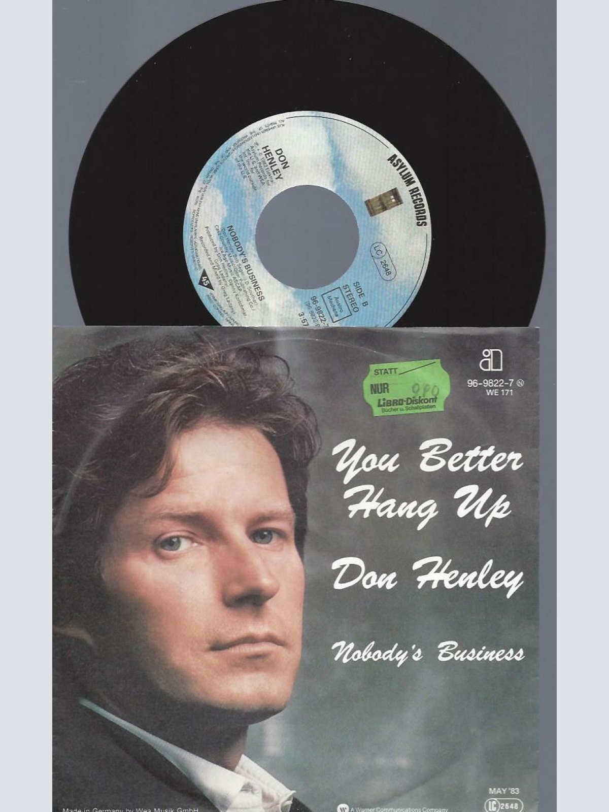 7"    Don Henley  You Better Hang Up