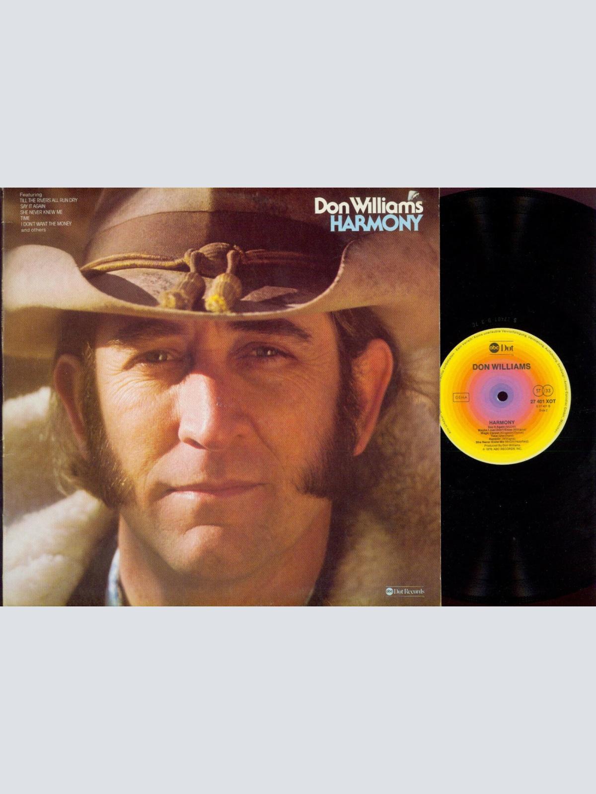 LP--   Don Williams  Harmony