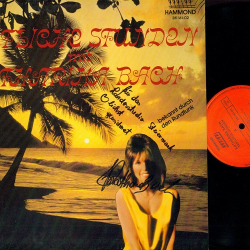 LP--  Katharina Bach  Zärtliche Stunden / Signed