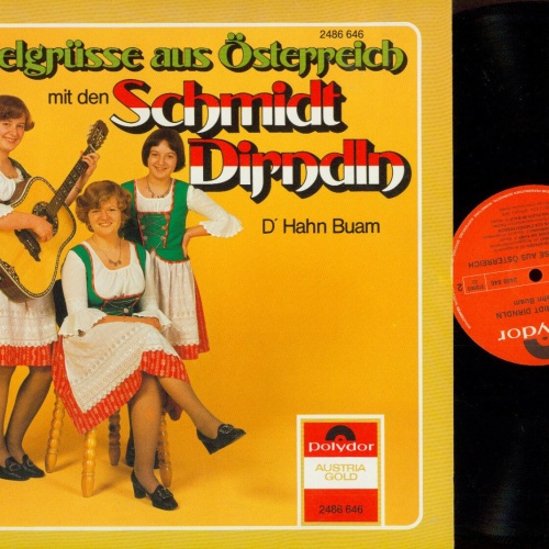 LP-- Schmidt Dirndln Jodelgrüsse aus Österreich D'Hahn Buam