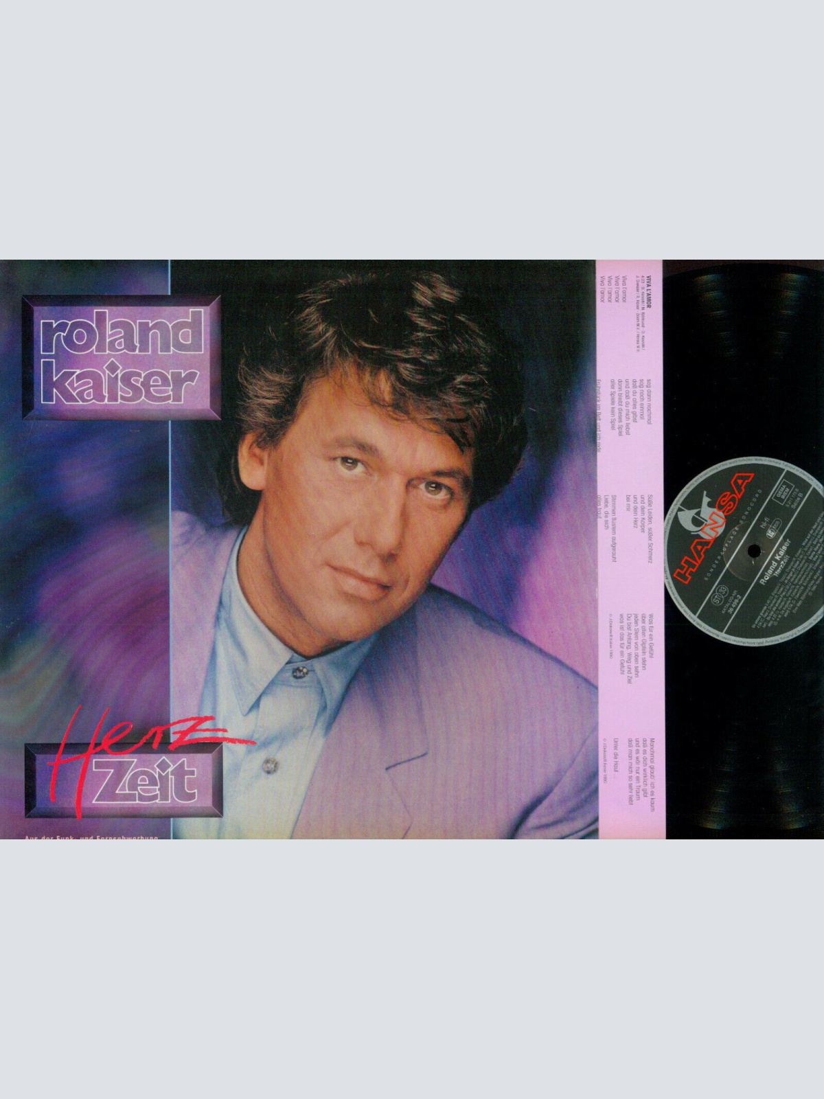 LP--  Roland Kaiser  Herz Über Kopf