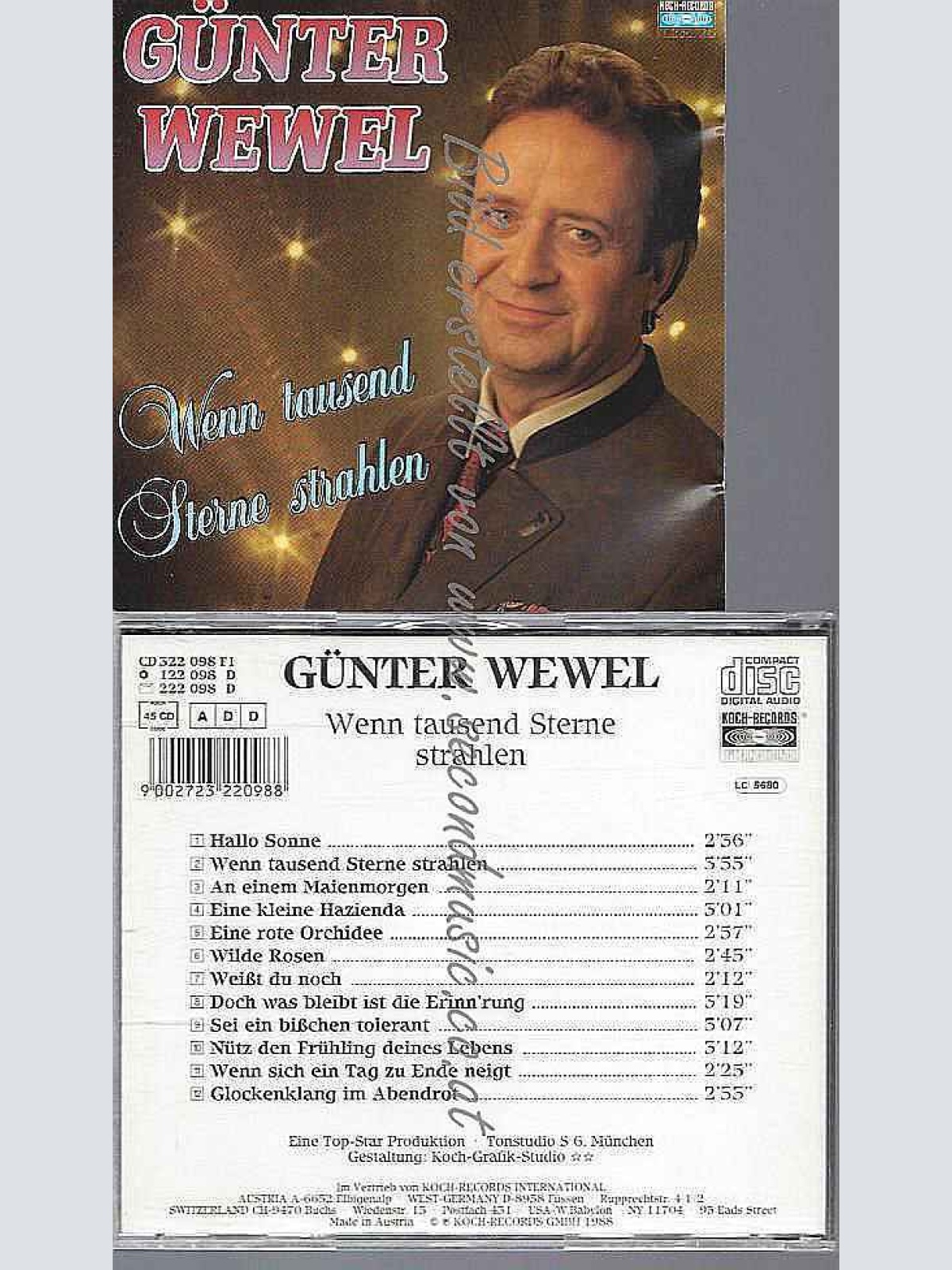 CD--GÜNTER WEWEL--WENN TAUSEND STERNE STRAHLEN